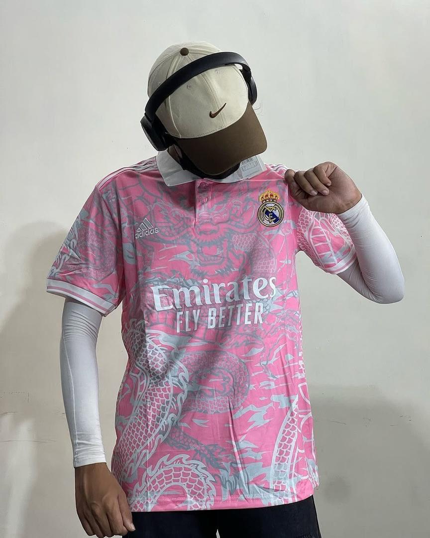 REAL MADRID PINK JERSEY