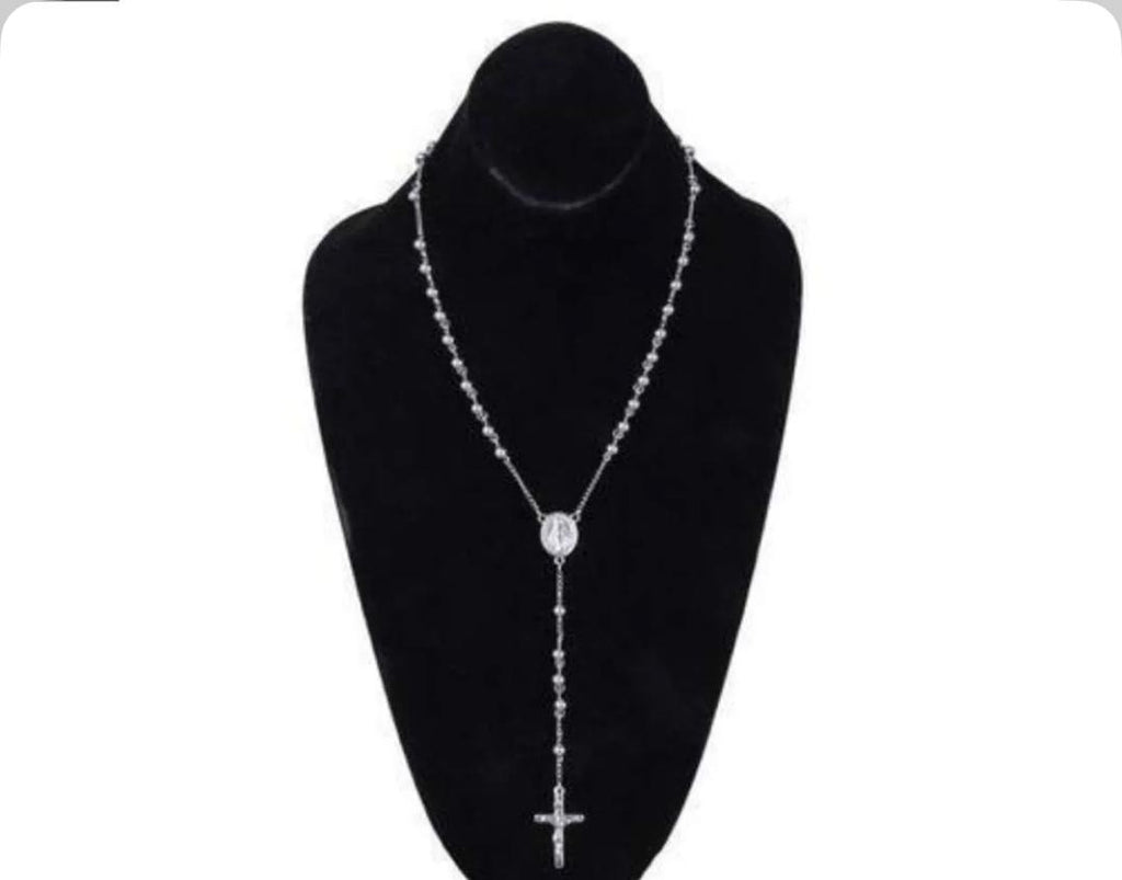 SILVER ROSARY