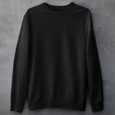 PLAIN BLACK SWEATSHIRT