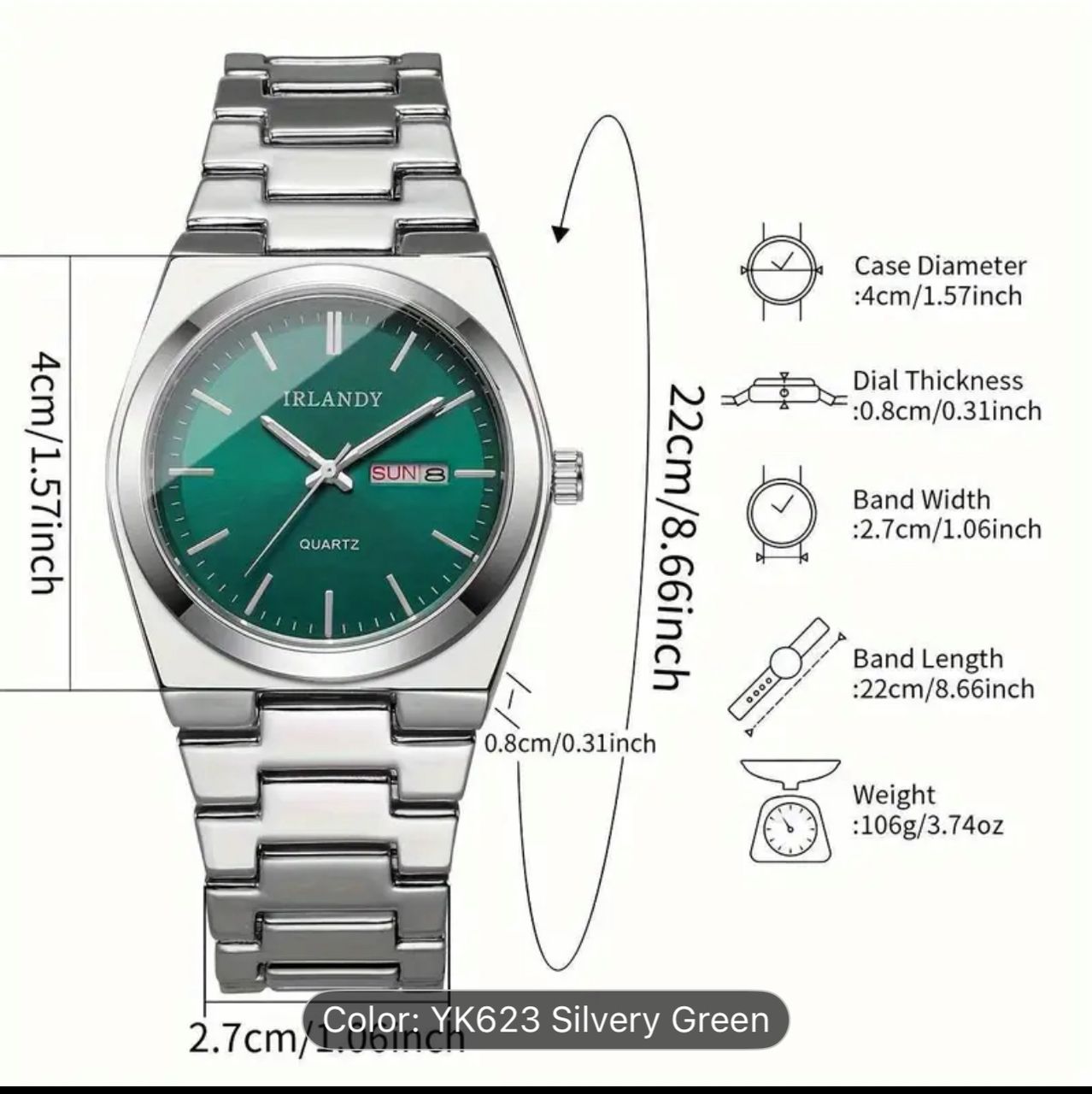 SILVER MINIMALIST WRIST WATCH